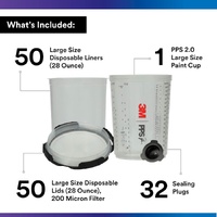 3M PPS Series 2.0 Spray Cup System Kit 850ml 200 Micron