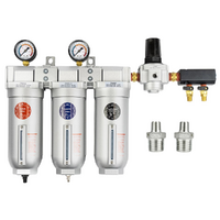 Anest Iwata Air Fed Mask with Hose & 3 Stage Filter Kit