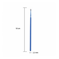 Velocity 2.5mm Blue Medium Microbrush (100 Pack)