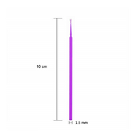 Velocity 1.5mm Purple Super Fine Microbrush (100 Pack)