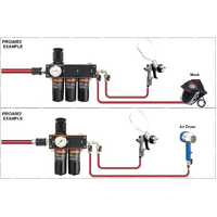 Devilbiss PROV-650 Air Fed Mask with Hose & 3 Stage Filter Kit