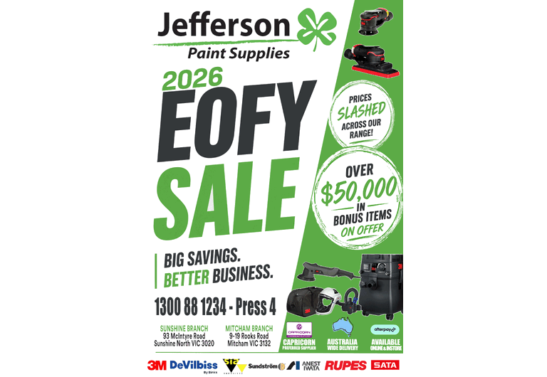 Jefferson Paint Supplies EOFY Sale 2026