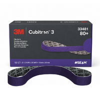 3M 80 Grit Cubitron 3 10mm x 330mm  File Belt (10 Pack)