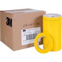 3M Yellow Automotive Refinish Masking Tape  18mm x 55m (48 Rolls)