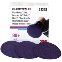 3M 80 Grit Cubitron II 3 Fibre Roloc Disc (15 Pack)"