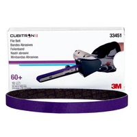 3M 60 Grit Cubitron II File Belt 20mm X 520mm (10 Pack)