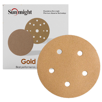 Sunmight 40 Grit 6 Gold Film Sanding Disc (50 Pack)"