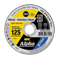 Alpha XTRA Cut Off Discs 125mm x 1.0mm (10 Pack)
