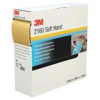 3M 320 Grit 216U Soft Hand Abrasive Roll 114mm x 25m