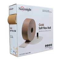 Sunmight 180 Grit Gold Soft Hand Flex Perforated Roll 114mm x 25m