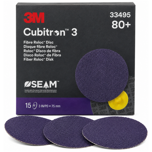 3M Cubitron 3 3" Fibre Roloc Disc (15 Pack)
