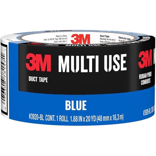 3M Multi Use Blue Duct Tape 48mm X 18.2m (2 Pack)