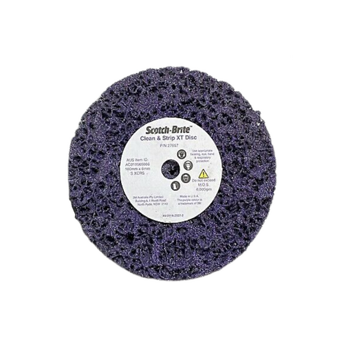 3M Scotch-Brite 4 Purple Clean &amp; Strip Pro XT Disc (5 Pack)"