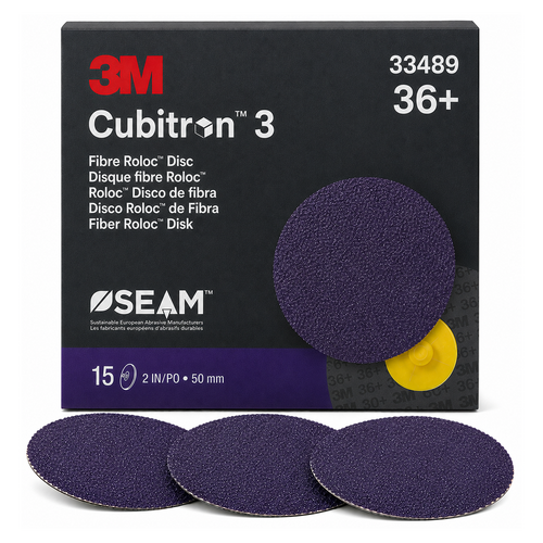 3M Cubitron 3 36 Grit 2" Fibre Roloc Disc (15 Pack)