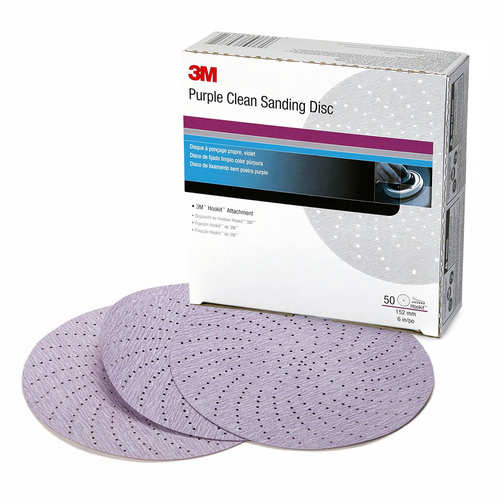 3M 800 Grit 6&quot; Purple Clean Sanding Hookit Disc (50 Pack)