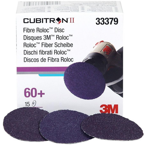 3M 60 Grit Cubitron II 2" Fibre Roloc Disc (15 Pack)