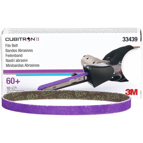 3M 60 Grit Cubitron II File Belt 10m X 330mm (10 Pack)