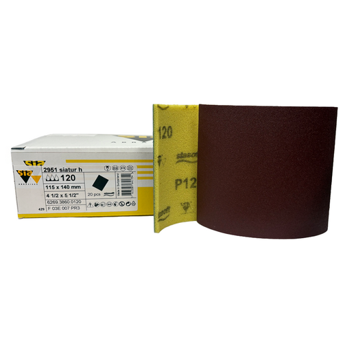 sia Abrasives 2951 siasoft Foam Backed Pads 115mm x 140mm (20 Pack)