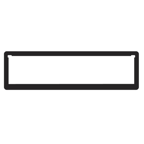 Kingpin K12 Slim Number Plate Surrounds (Pair)