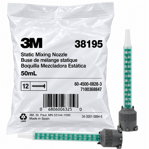 3M Scotch-Weld EPX Plus II Static Mixing Nozzles 50ml (12 Pack)