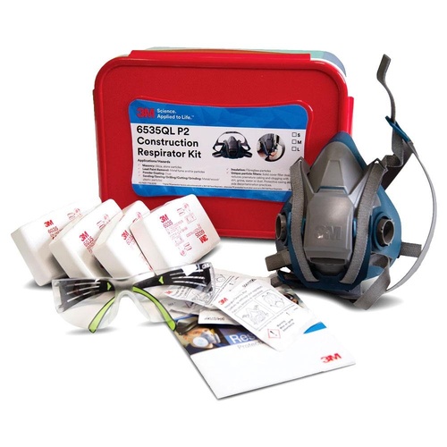 3M P2 Construction Half Face Respirator Kit