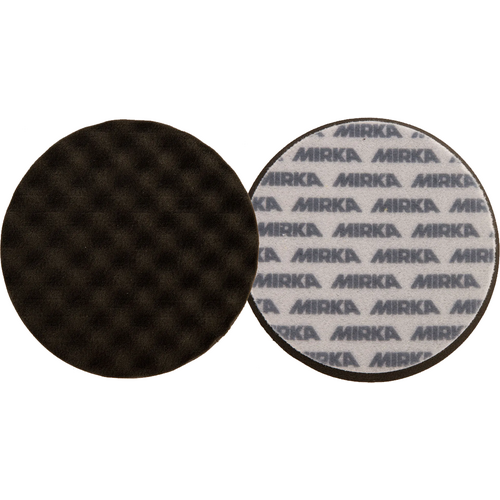 Mirka 85mm Black Waffle Polishing Foam Pads (2 Pack)