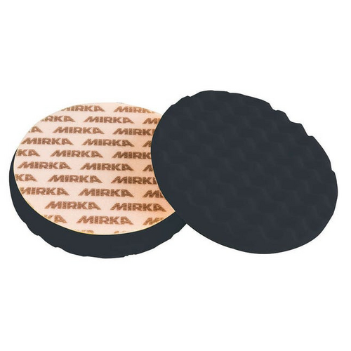Mirka 6&quot; Black Waffle Polishing Foam Pads (2 Pack)
