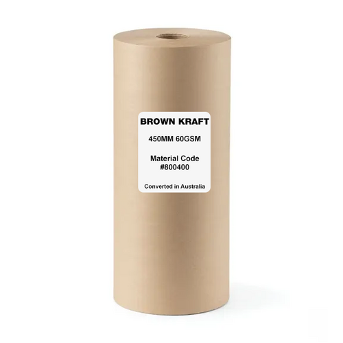 Brown Kraft Masking Paper Roll 60GSM 450mm x 400m