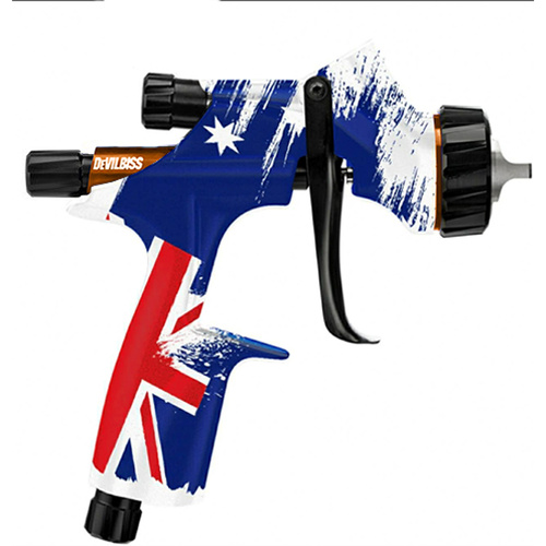 Devilbiss DV1 Limited True Blue C1+ 1.3mm Non Digital Clear Coat Spray Gun