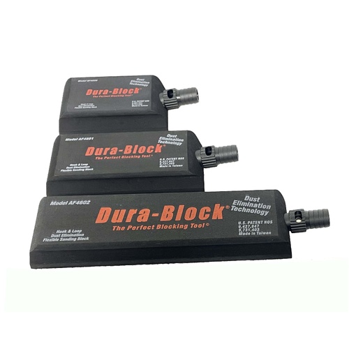 Dura-Block Hook &amp; Loop 3-Piece Vacuum Sanding Block Kit