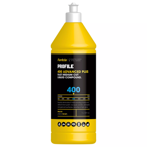 Farecla Profile 400 Advanced Plus Fast Medium Cut Liquid Compound 1 Litre