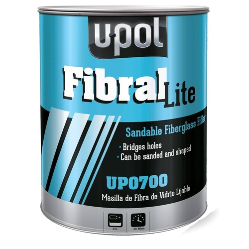 U-Pol Fibral Lite Fiberglass Filler 3 Litres