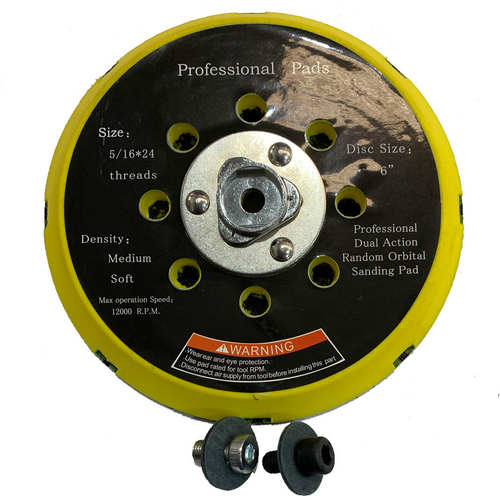 Velocity by GPI 150mm 6" Velrco Backing Pad ( 8 Hole ) - V3087
