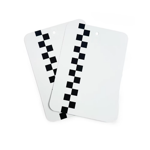 White Metal Spray Out Cards (100 Pack)